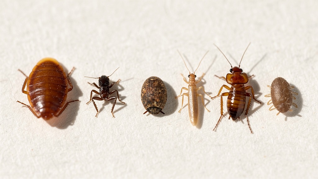 Comparatif des petits insectes marron les plus courants dans la maison