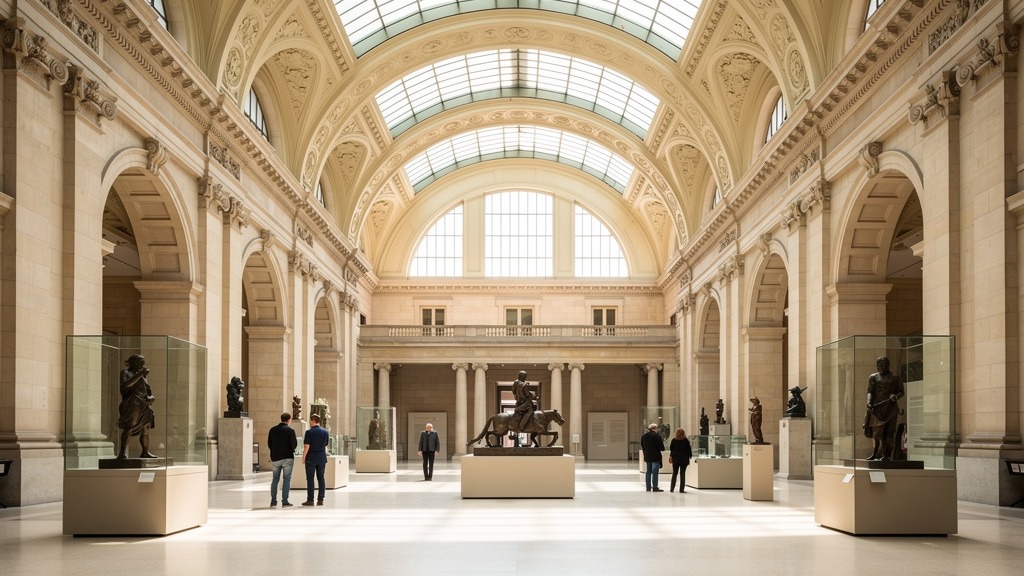 Intérieur d'une gare Beaux-Arts reconvertie en musée