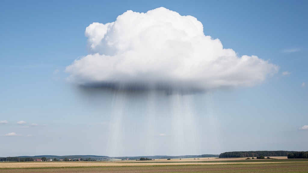 Pourquoi un cumulus perd-il de l'eau par le bas ?