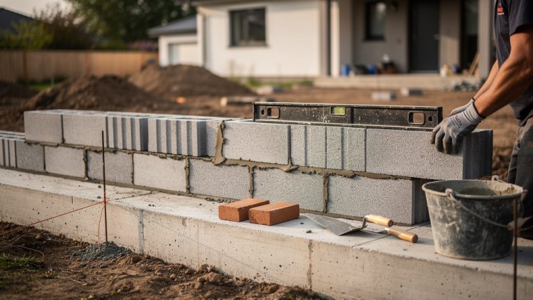 Construction d’un garage en parpaing : 12 étapes pour réussir en 2026